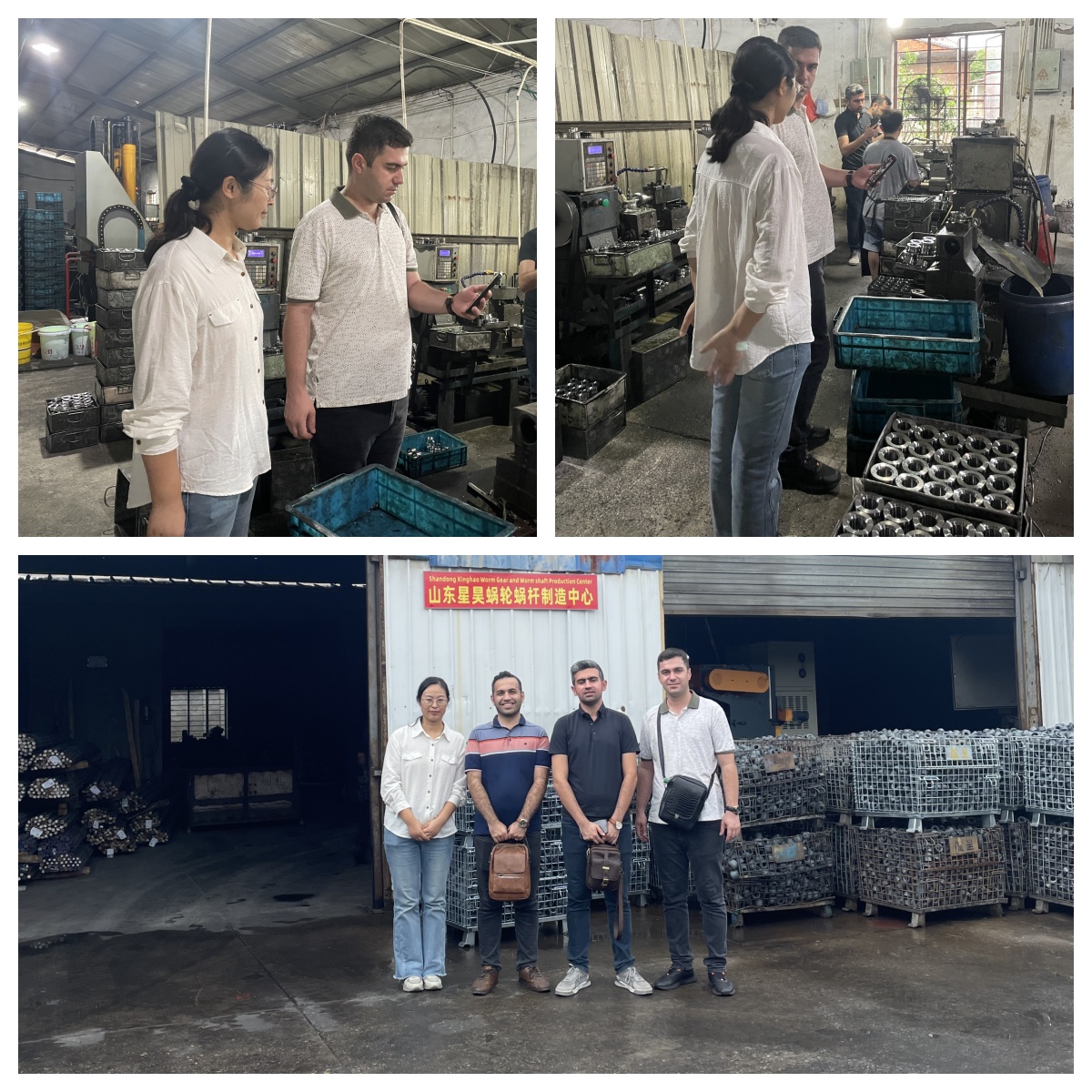 Iranian OEM customers to visit our company's slack adjust production line.jpg