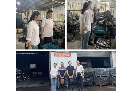 Clientes OEM iraníes visitarán la línea de producción de ajuste de holgura de nuestra empresa