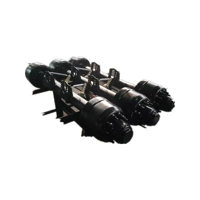 3 Alxes Lowboy Low Bed Trailer Axle 